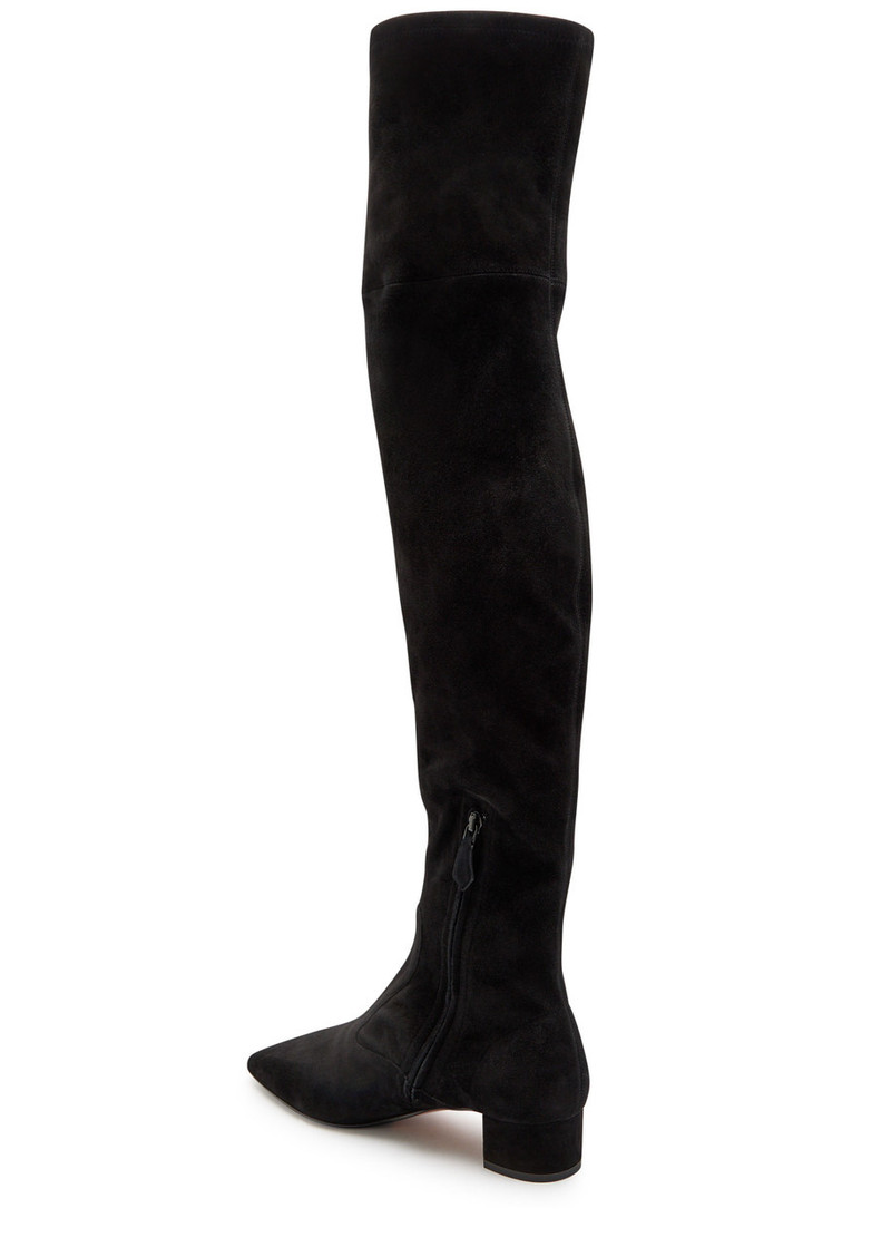 AQUAZZURA Aquazzura Remi 35 Suede Over-the-knee Boots outlook
