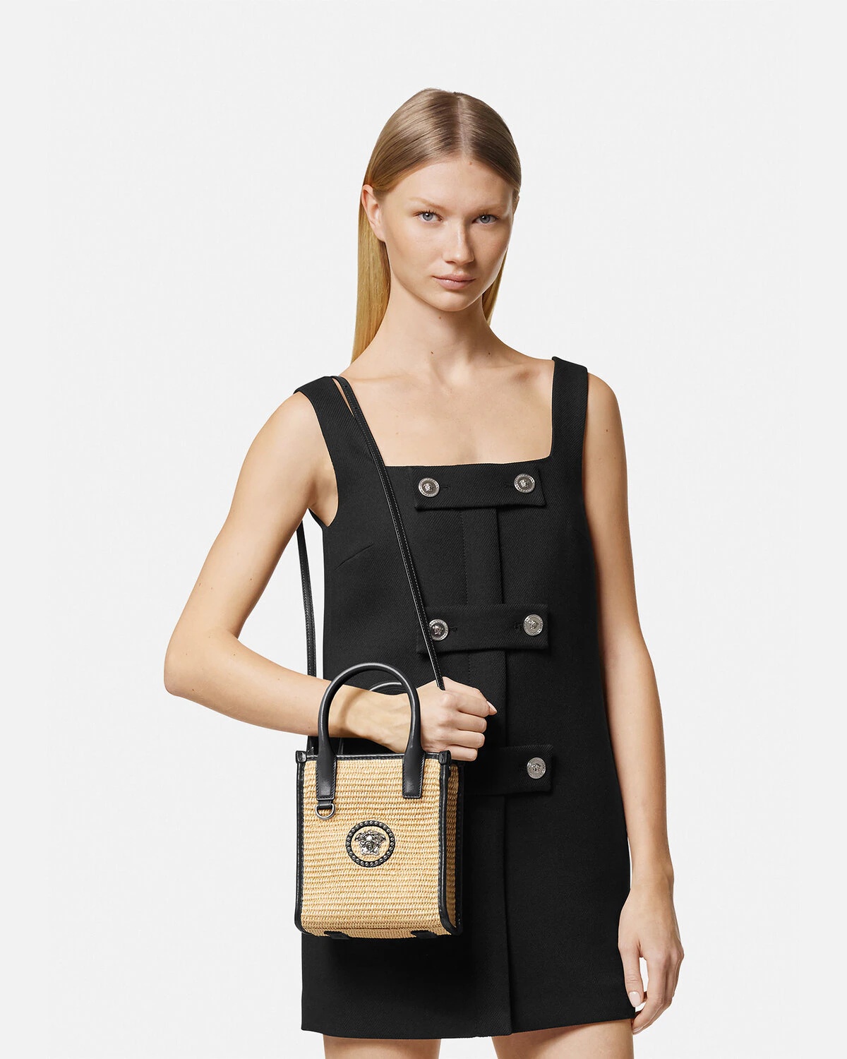 Studded La Medusa Mini Tote Bag - 6