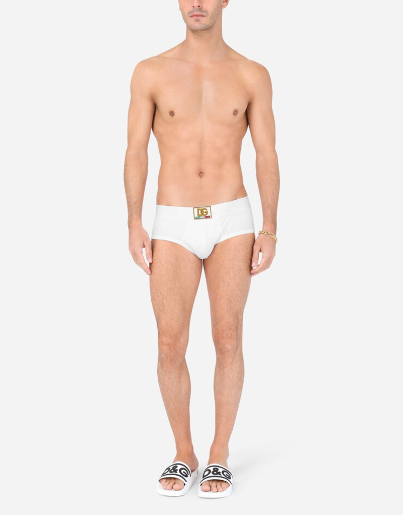 Dolce & Gabbana Two-way-stretch jersey Brando briefs with DG patch outlook