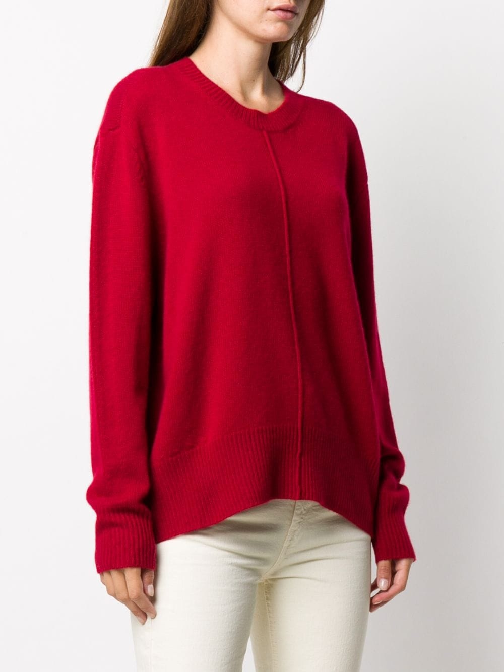 oversized crew-neck jumper - 3