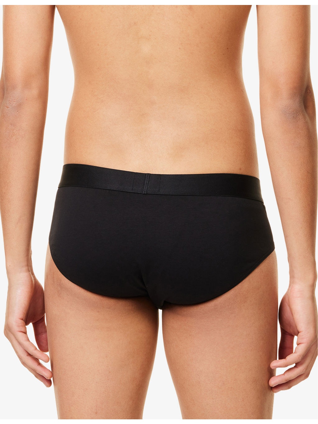 BOSS ONE x David Beckham Logo-Waistband Pack of Three Stretch-Cotton Hipster Briefs - 3