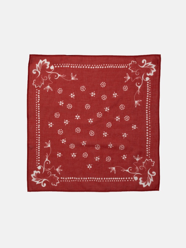 Ingrid Ornament Bandana Red - 3