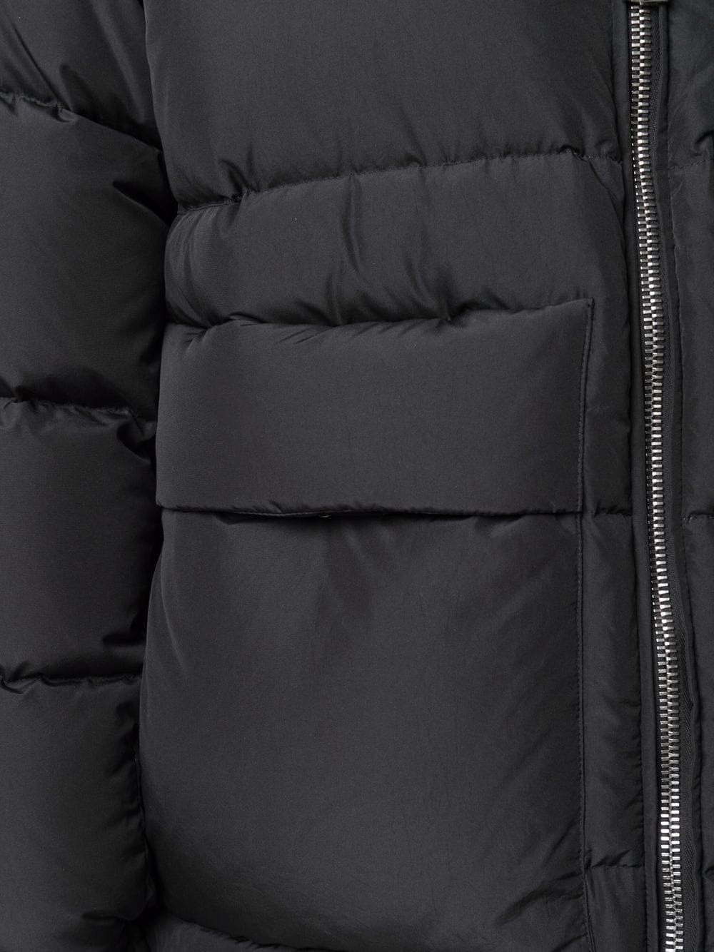 hooded zip-up padded coat - 9