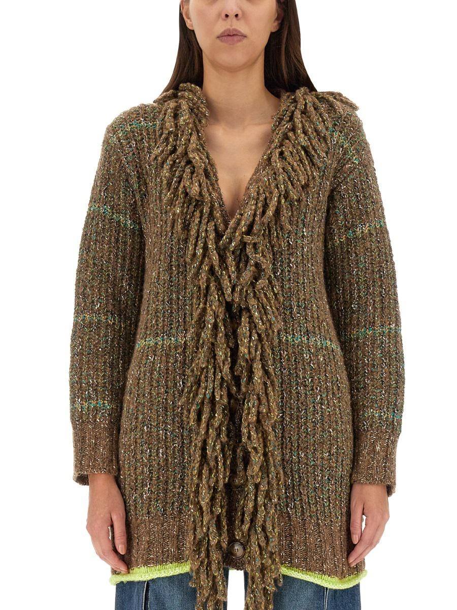 STELLA MCCARTNEY WOOL BLEND CARDIGAN - 1