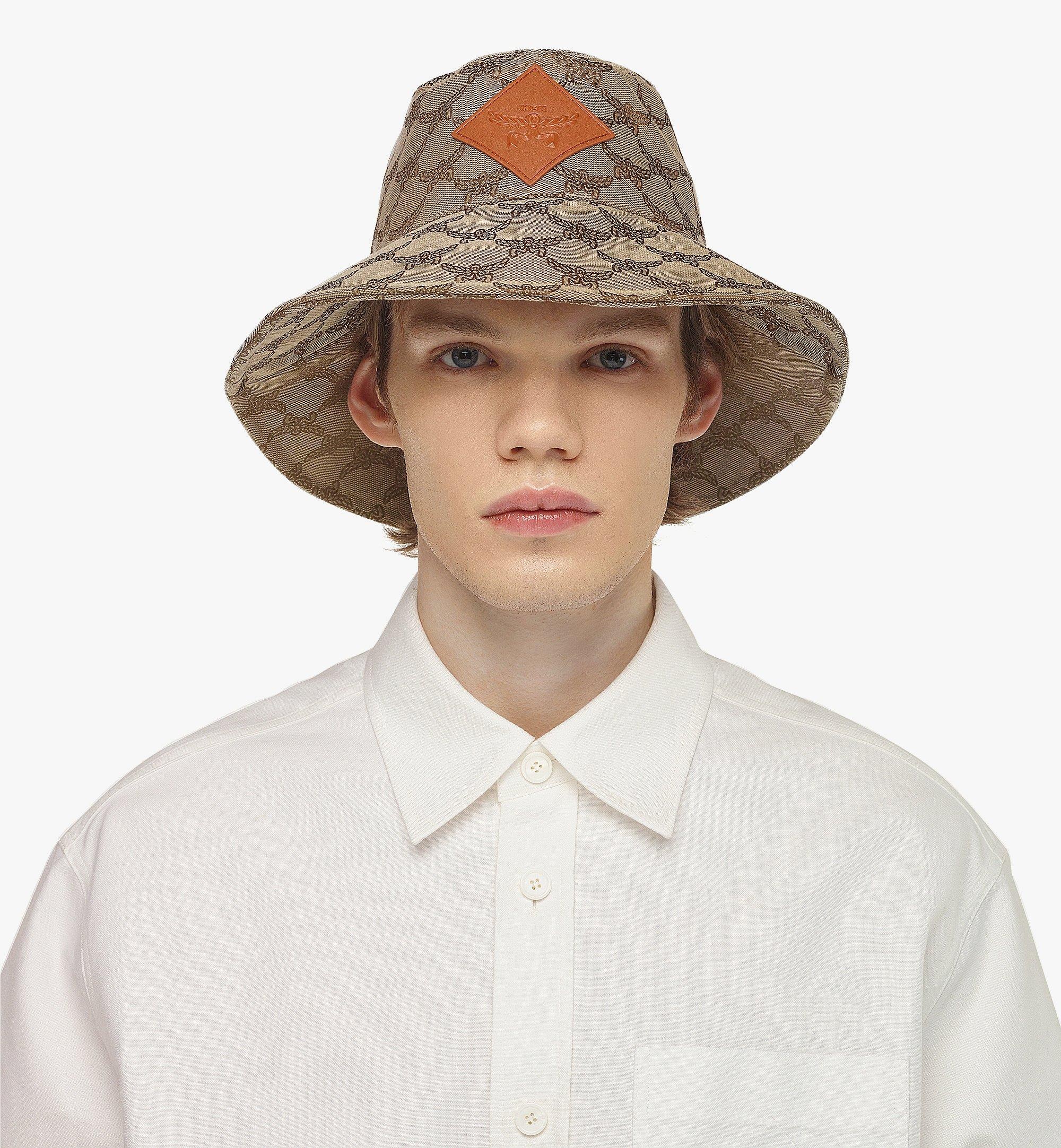 Wide Bucket Hat in Lauretos Denim Jacquard - 2