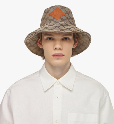 MCM Wide Bucket Hat in Lauretos Denim Jacquard outlook