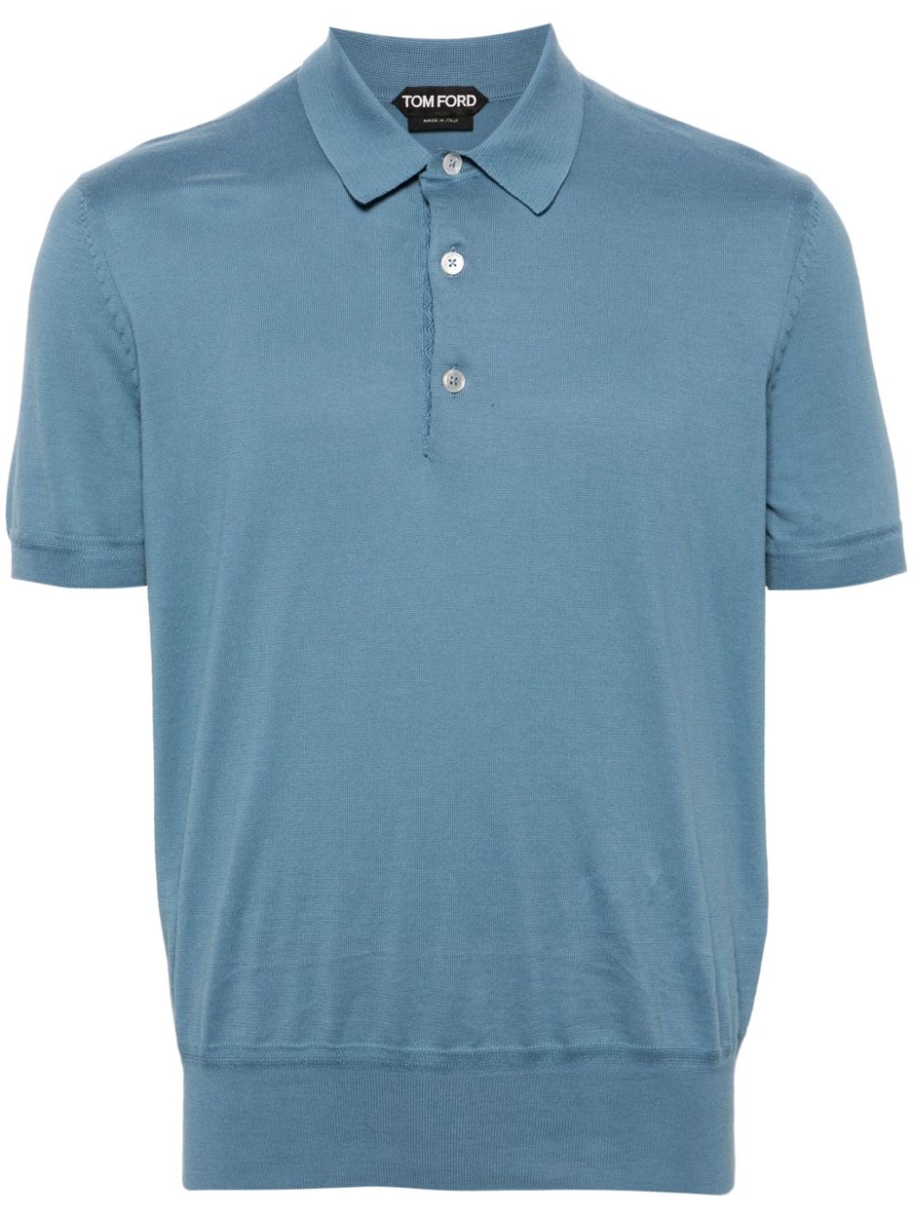 short-sleeve cotton polo shirt - 1