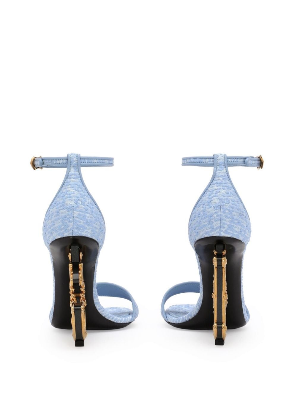 DG heel denim sandals - 3