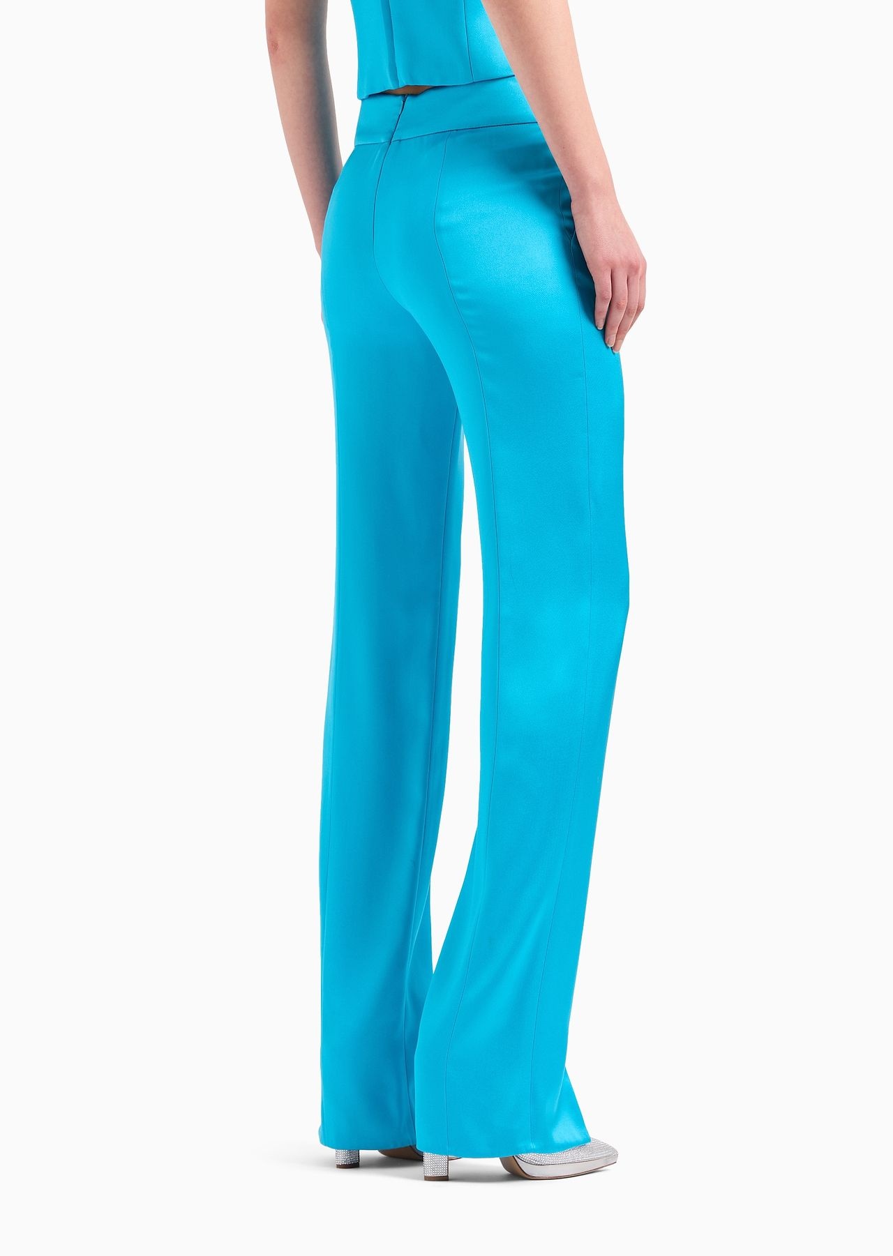 Double silk-satin trousers - 3