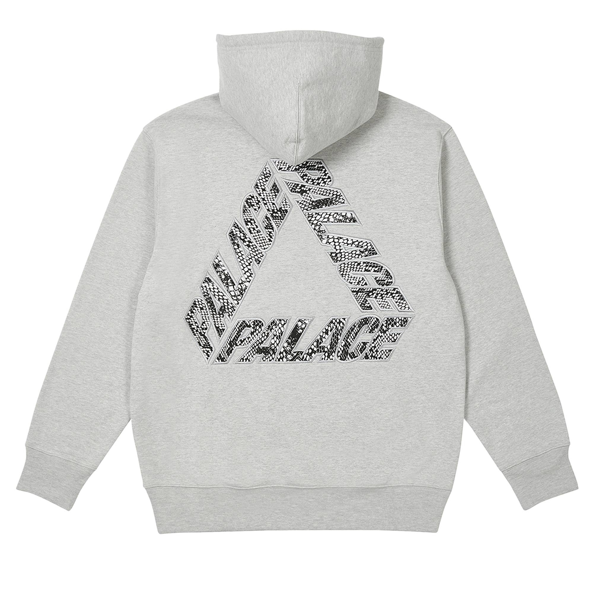 Palace P-3 Snake Appliqué Hood 'Grey Marl' - 2