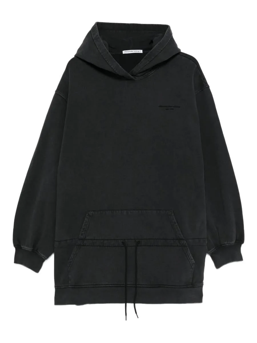 Alexander Wang Dropped Waist Hoodie Dress Clothing - 1