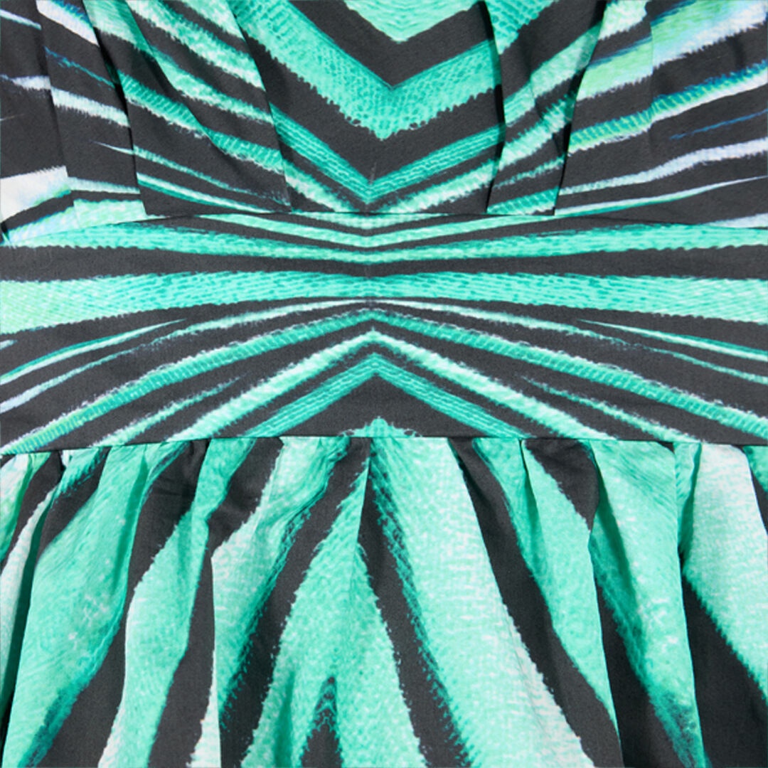 Ray of Sea Print Dress Mini - 5