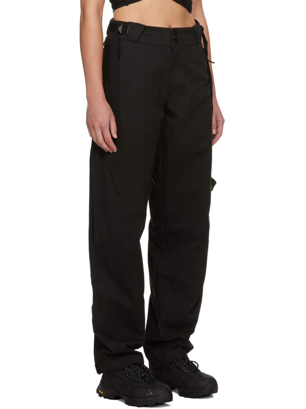Black Vented Trousers - 2