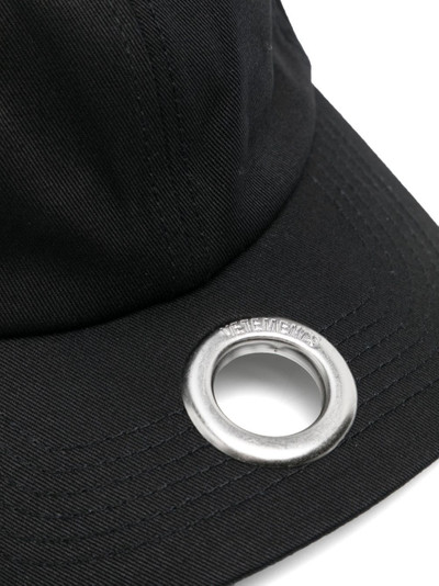 VETEMENTS eyelet-embellished cotton baseball cap outlook