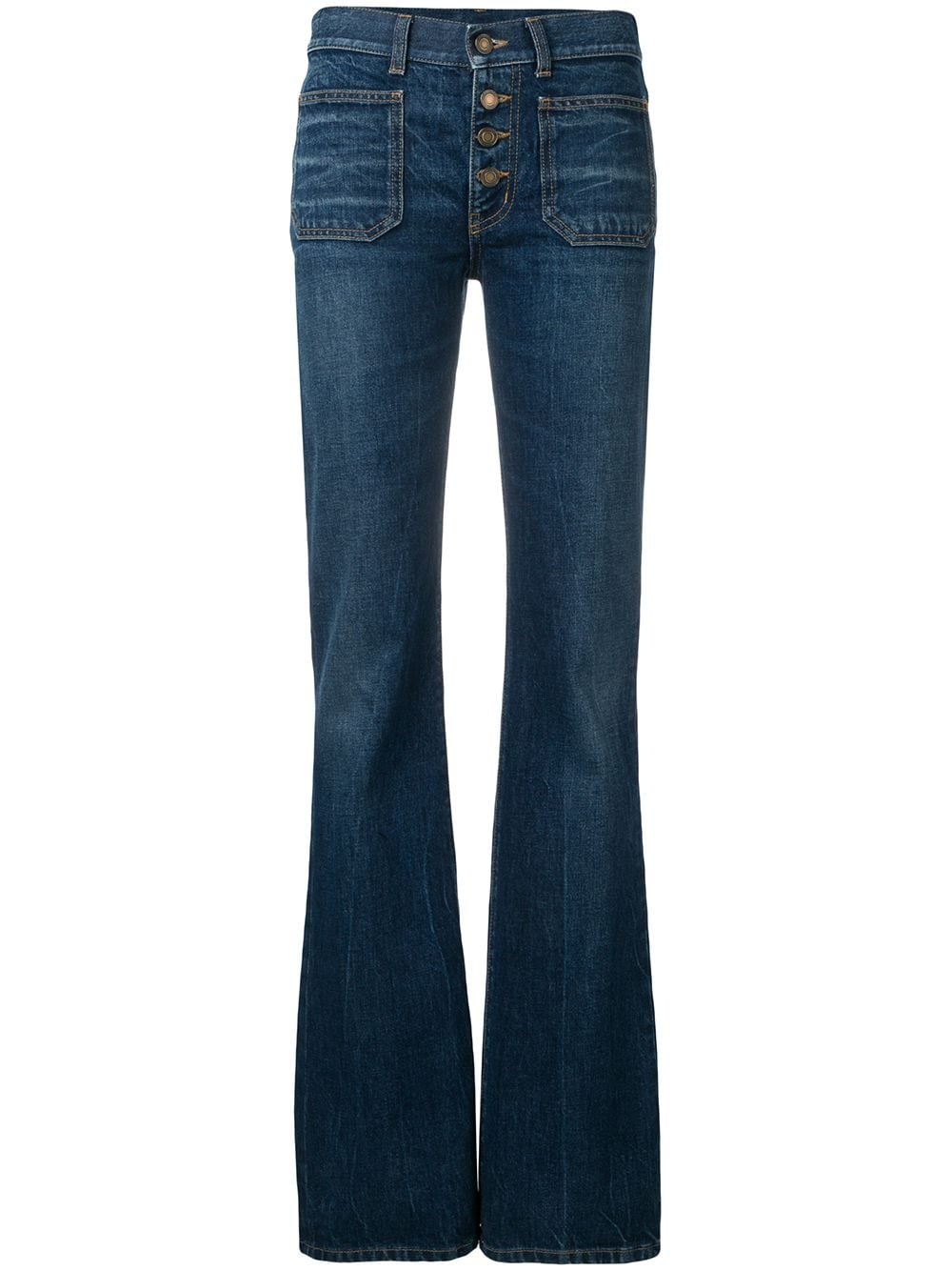 mid-rised bootcut jeans - 1