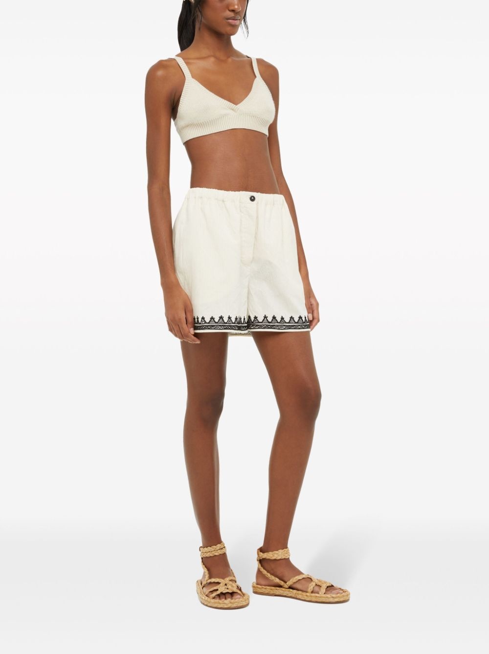 Akasha cotton-blend shorts - 3