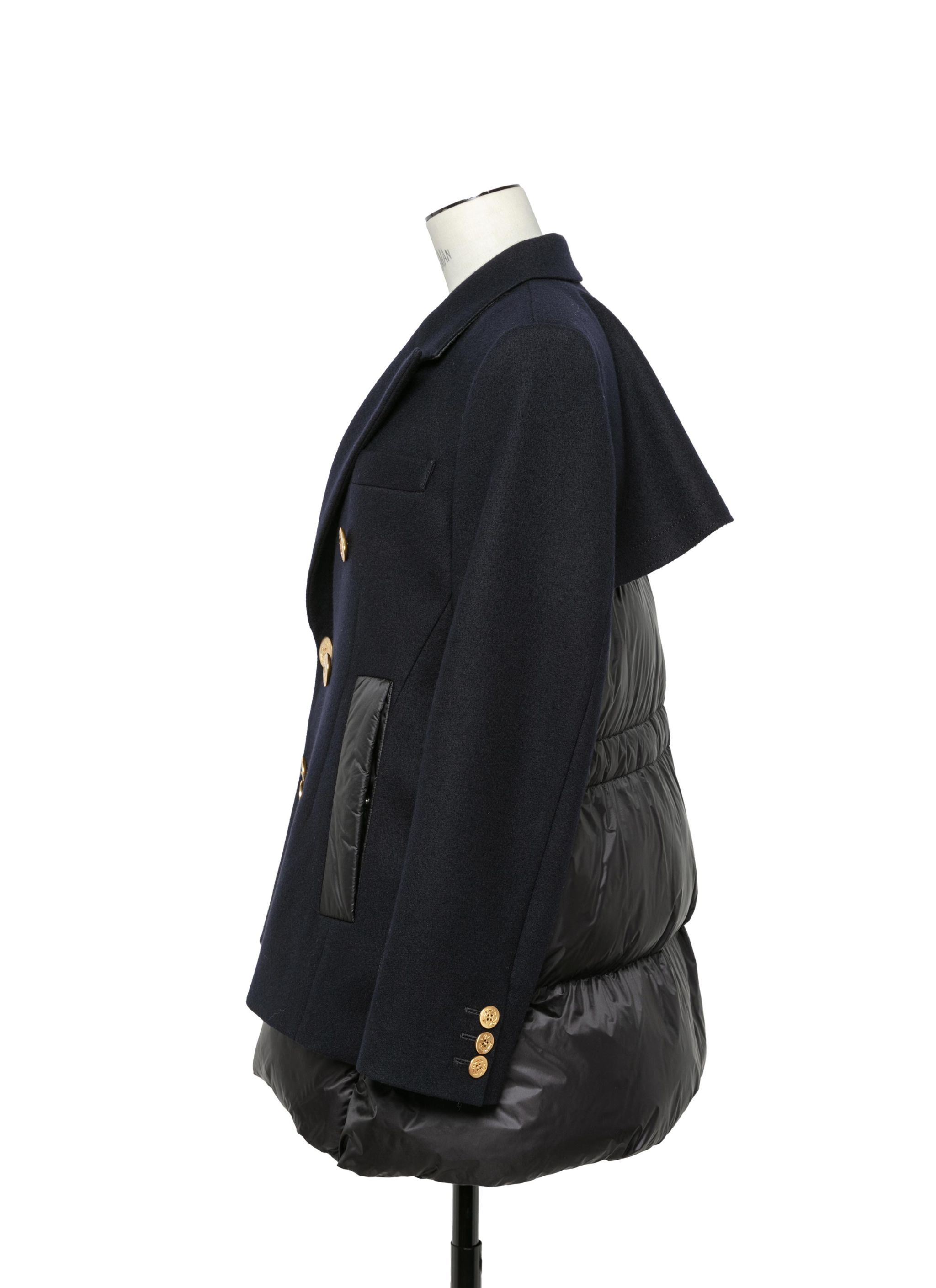 Wool Melton x Puffer Jacket - 3