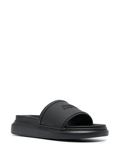 Alexander McQueen logo-detail slip-on slides outlook