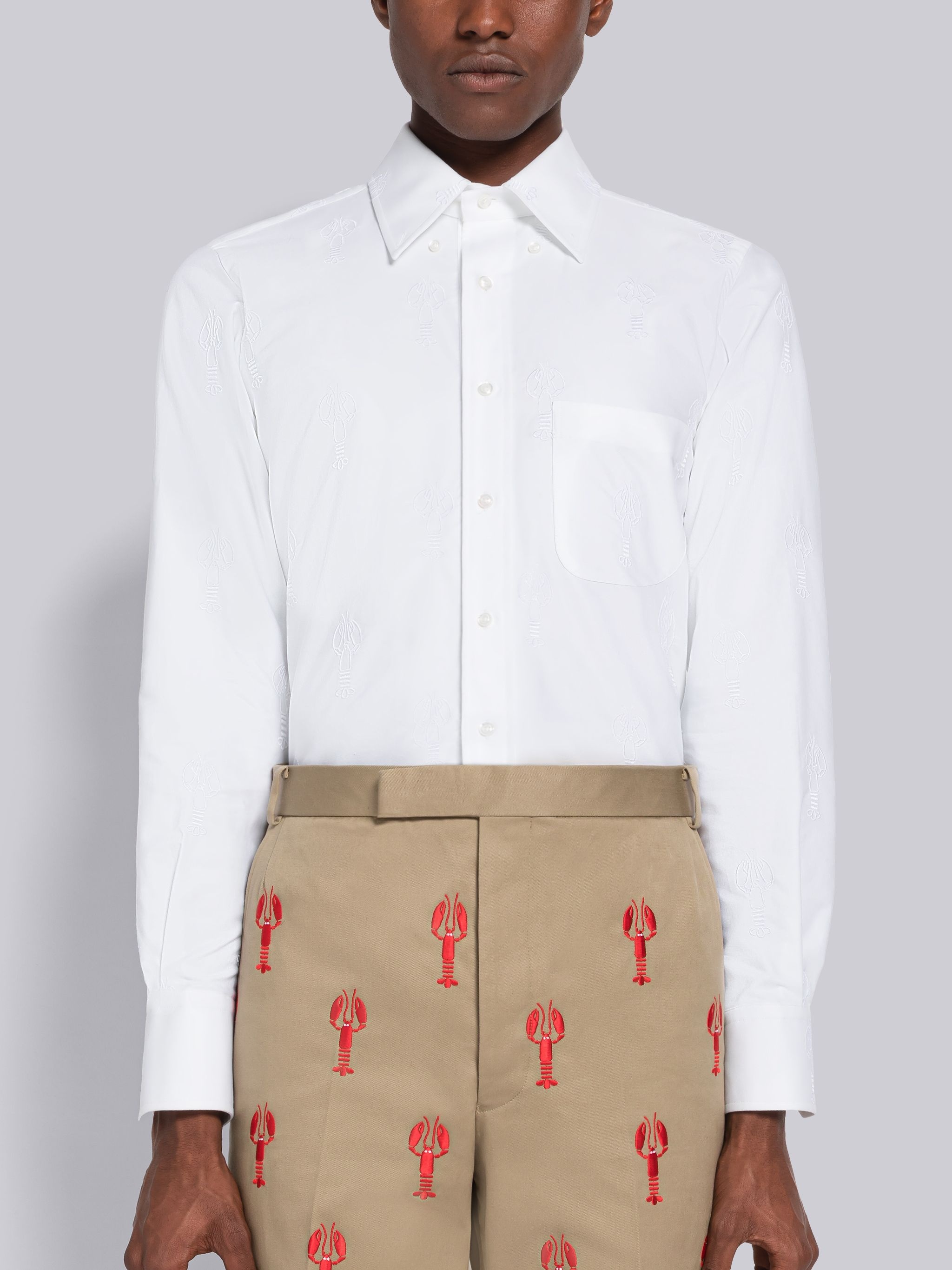 Lobster Half Drop Straight Fit Shirt - 1