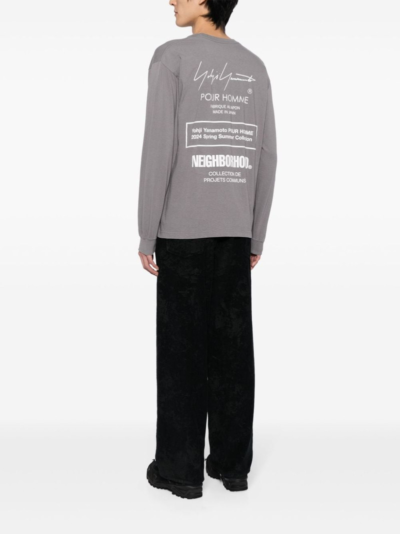 Yohji Yamamoto x NEIGHBORHOOD logo-print cotton T-shirt outlook