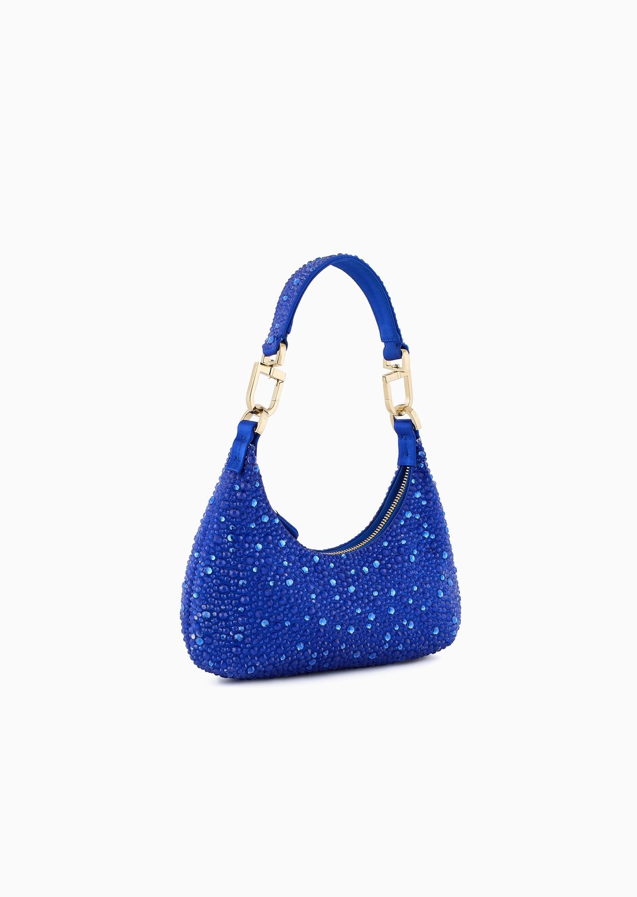 La Prima satin and rhinestone mini hobo bag - 2