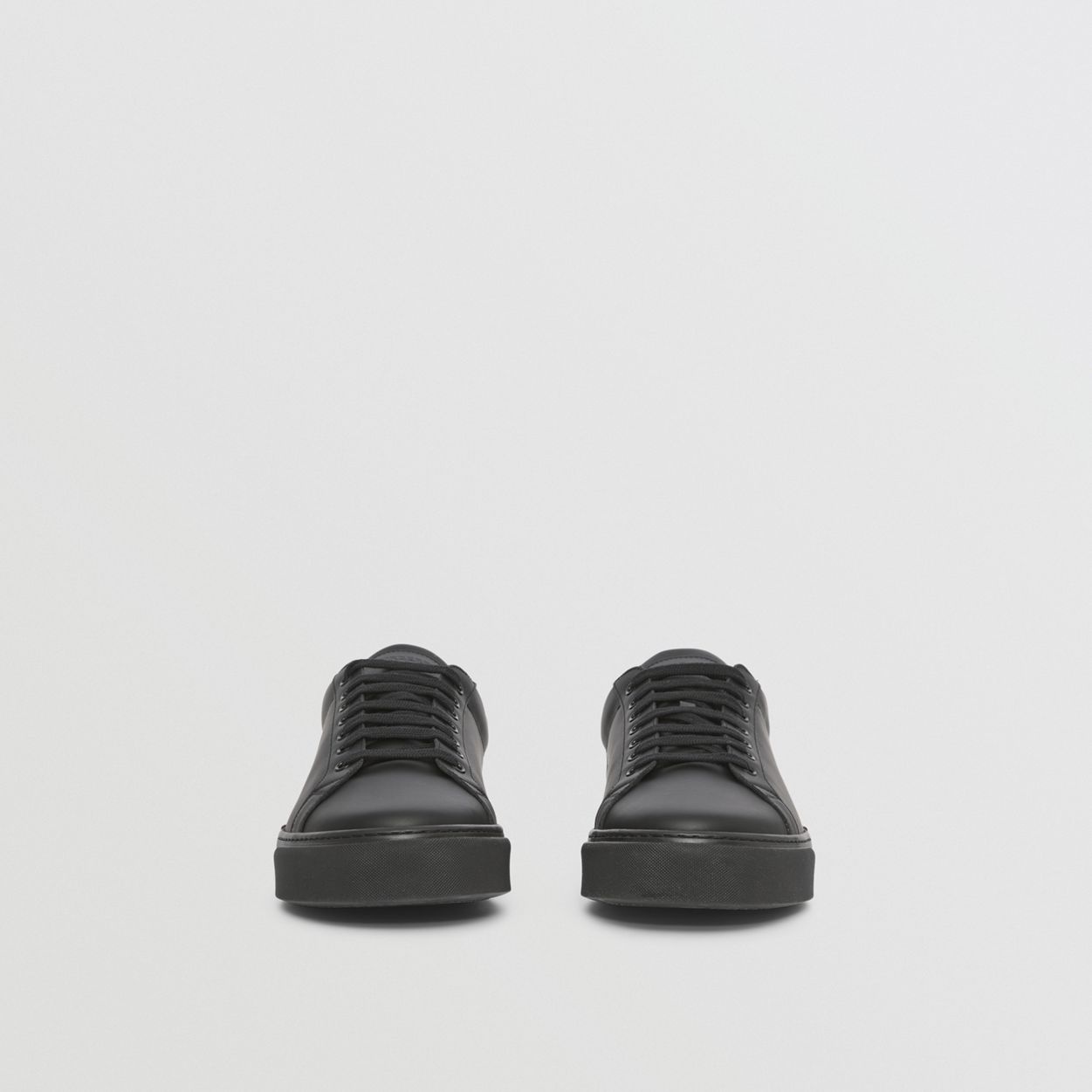 Stripe Detail Leather Sneakers - 4