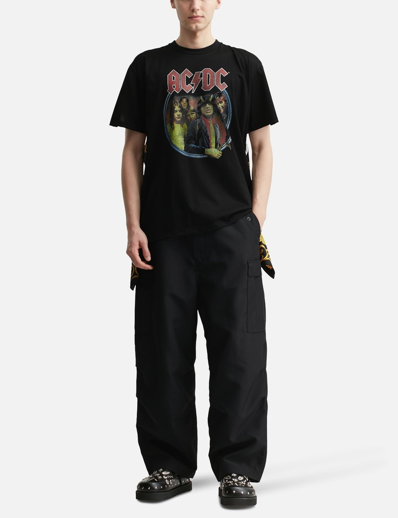 Junya Watanabe MAN AC/DC SILK SCARF T-SHIRT outlook