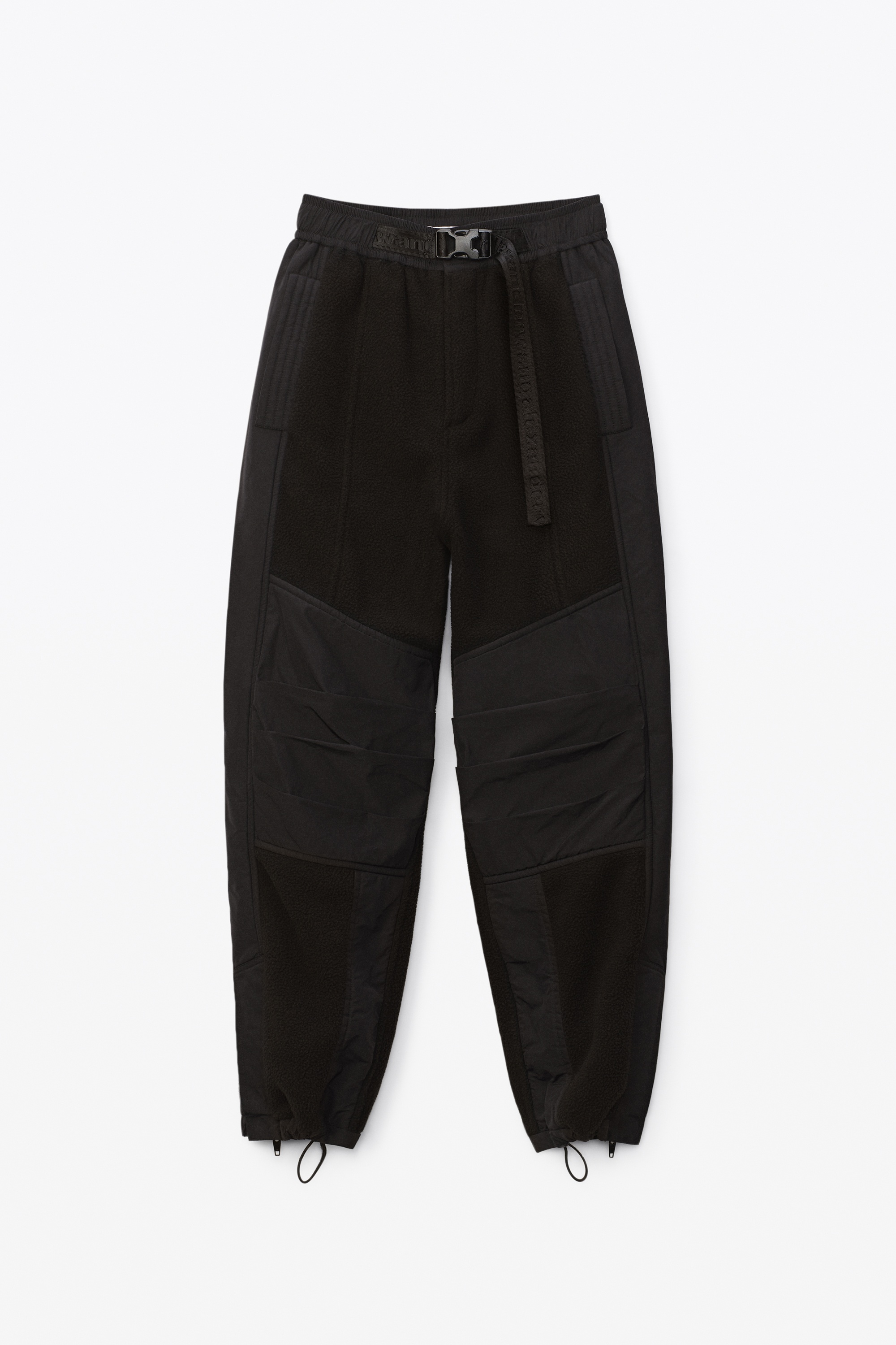 JOGGER PANT IN TEDDY FLEECE AND NYLON - 1