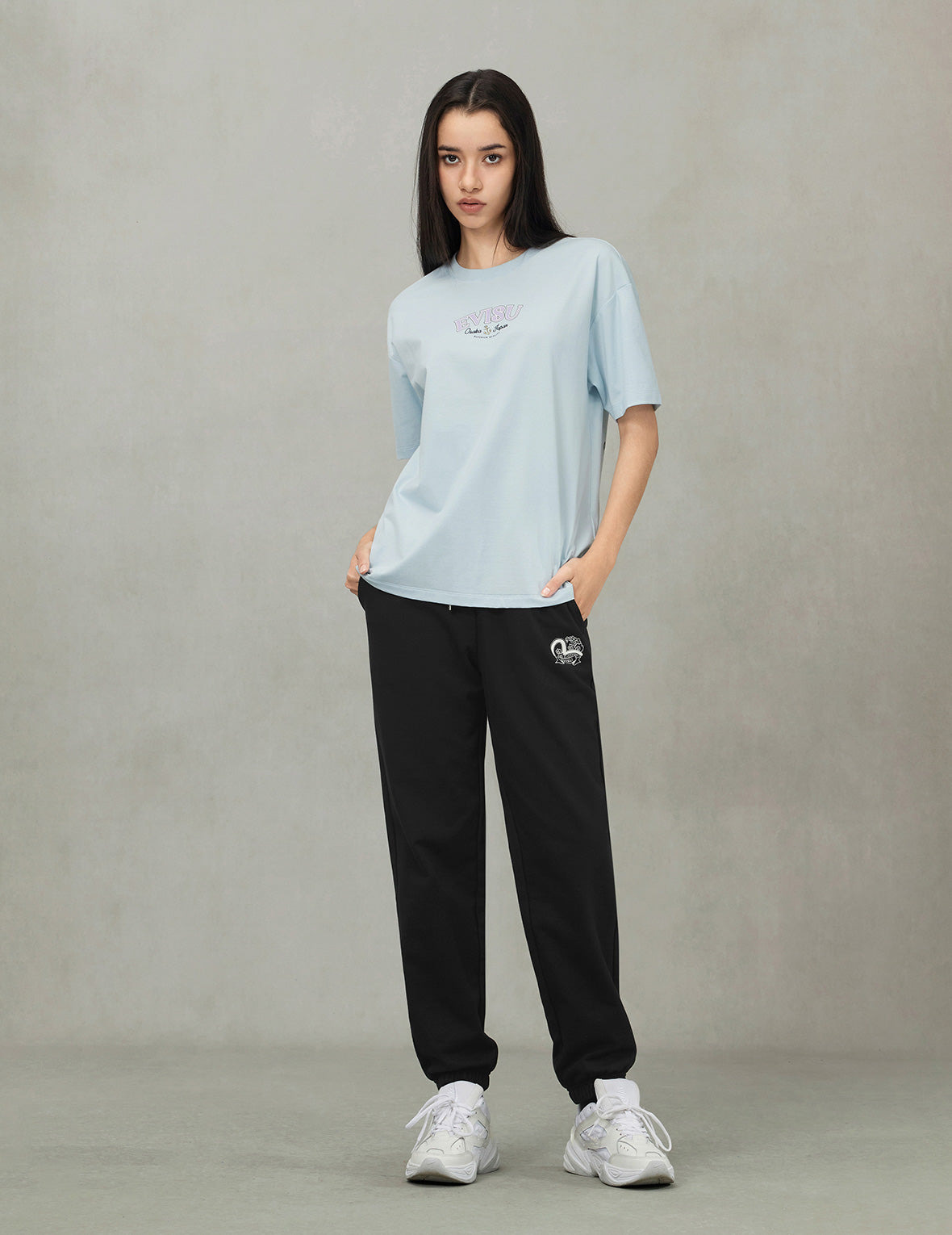 Twisted Rope and Daicock Anchor Print Oversized T-Shirt - 3