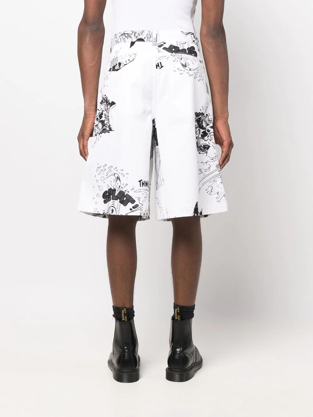 Christian Marclay graphic-print shorts - 6