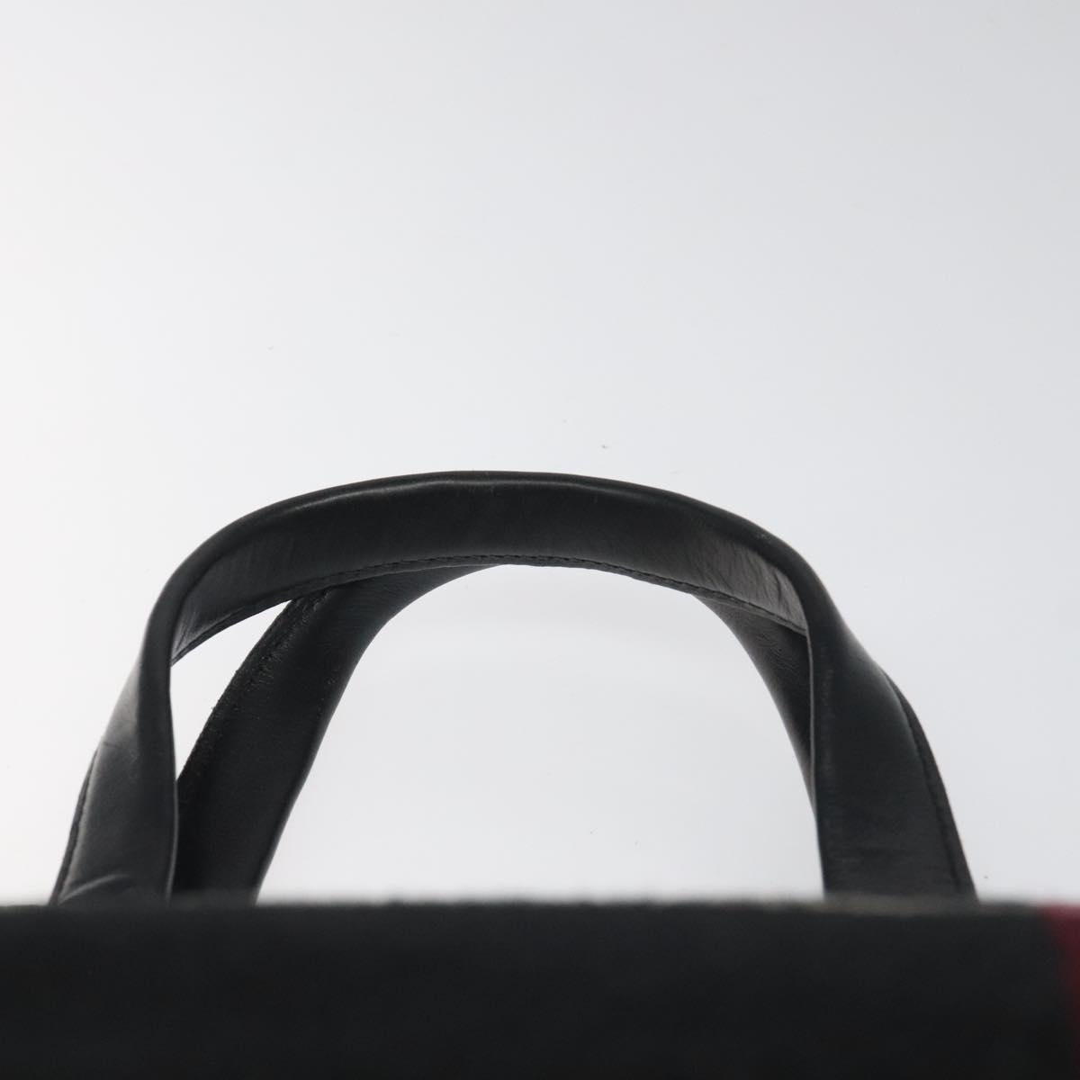Burberry Nova Check Hand Bag Wool Black - 8