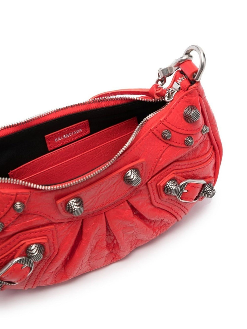 leather stud-detail shoulder bag 5