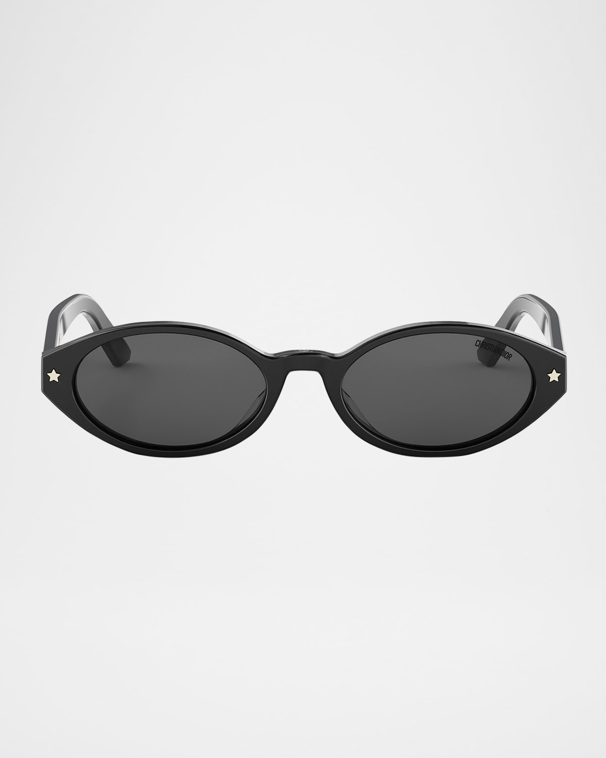 DiorPacific R1I Logo-Print Oval Sunglasses - 1