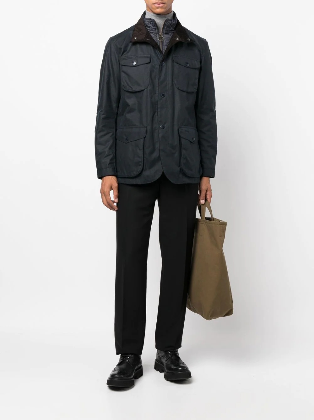 single-breasted fitted jacket - 2