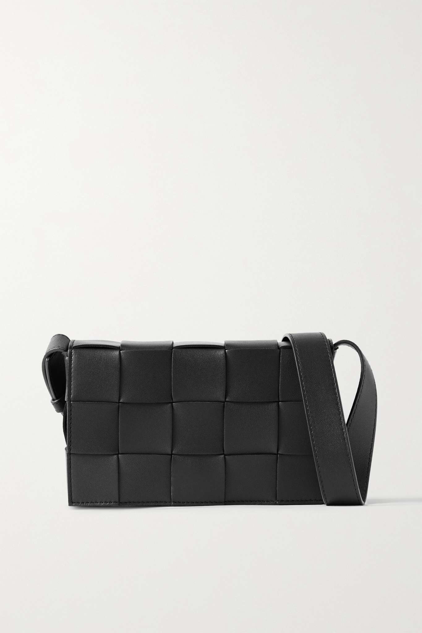 Cassette small intrecciato leather shoulder bag - 1