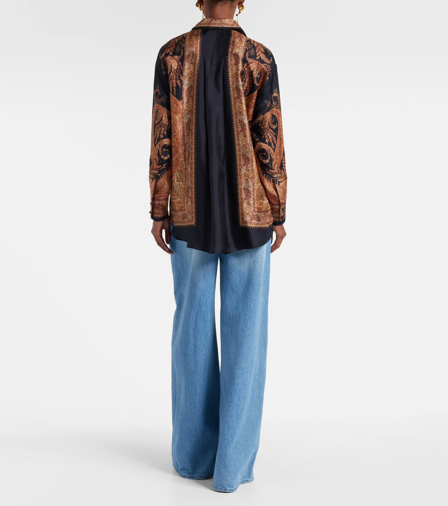 Hypnotic paisley silk shirt - 3