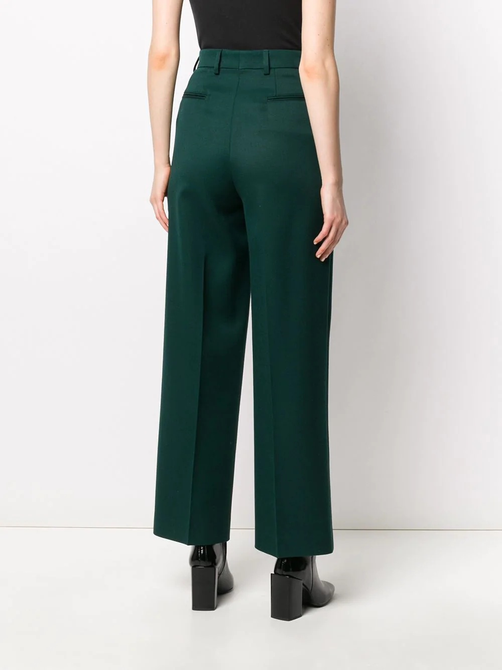 straight-leg tailored trousers - 4