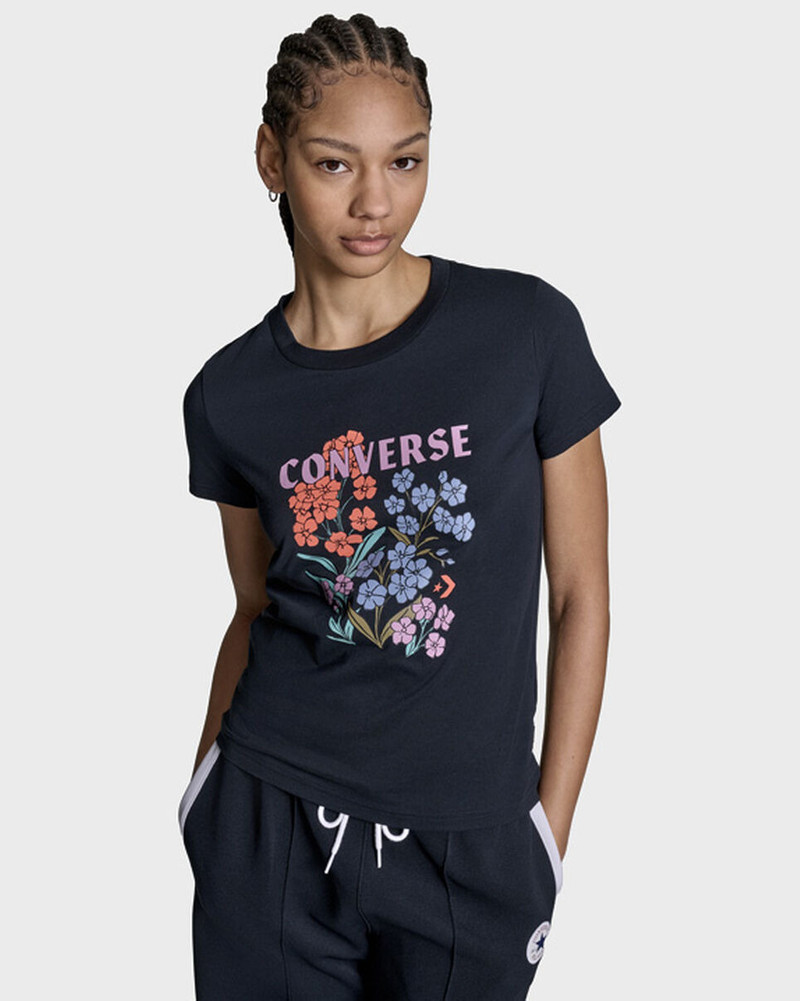 Converse Floral T-Shirt outlook