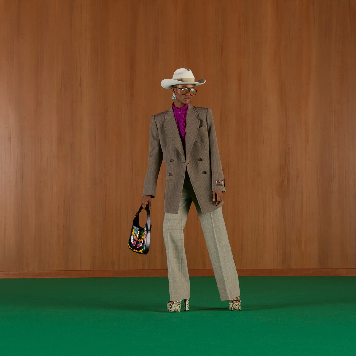 GUCCI Herringbone wool jacket | REVERSIBLE
