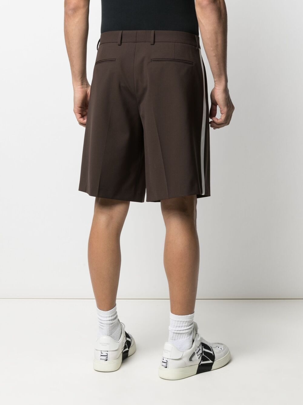 side panel tailored shorts - 4