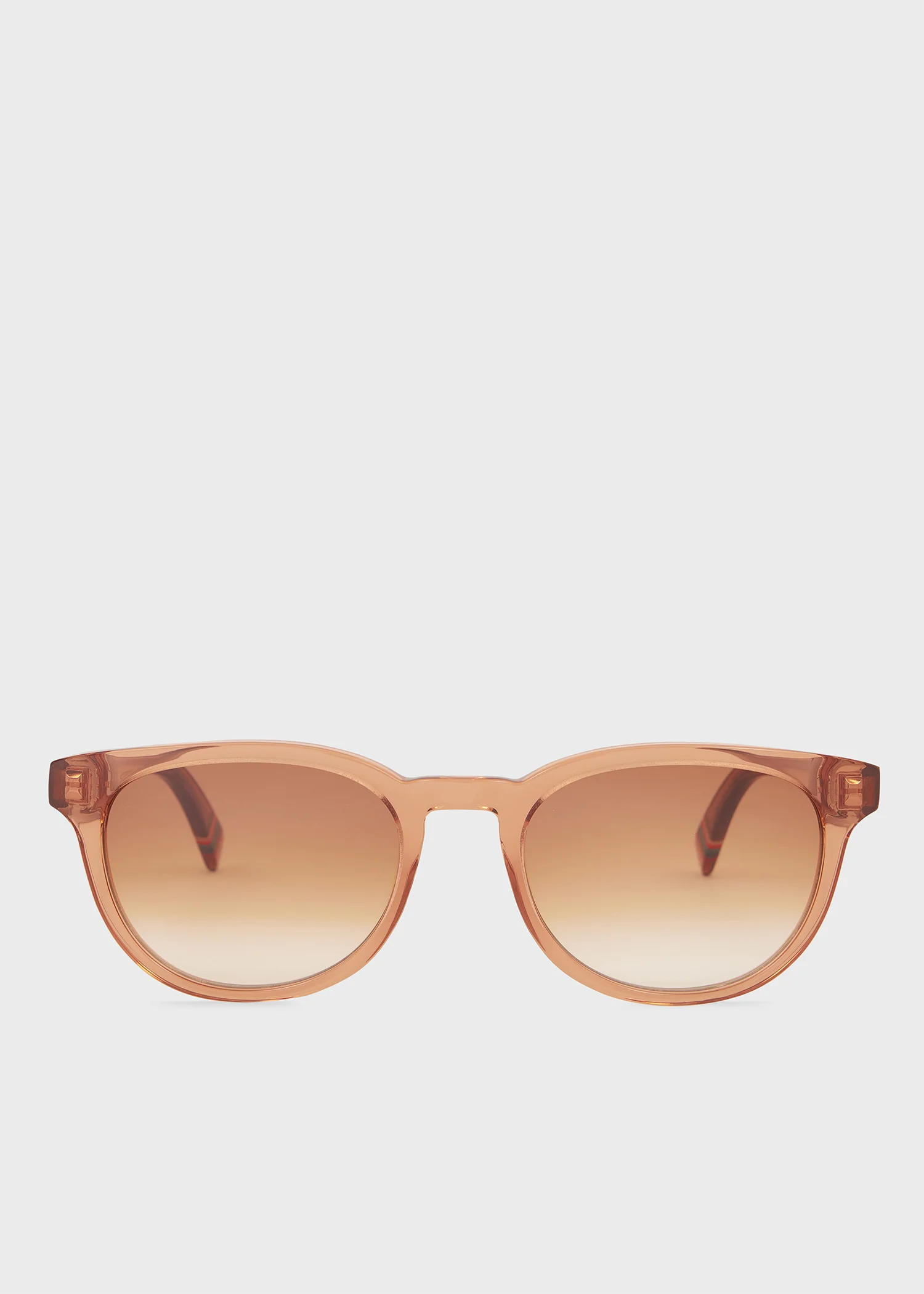 Transparent Caramel 'Macklin' Sunglasses - 1