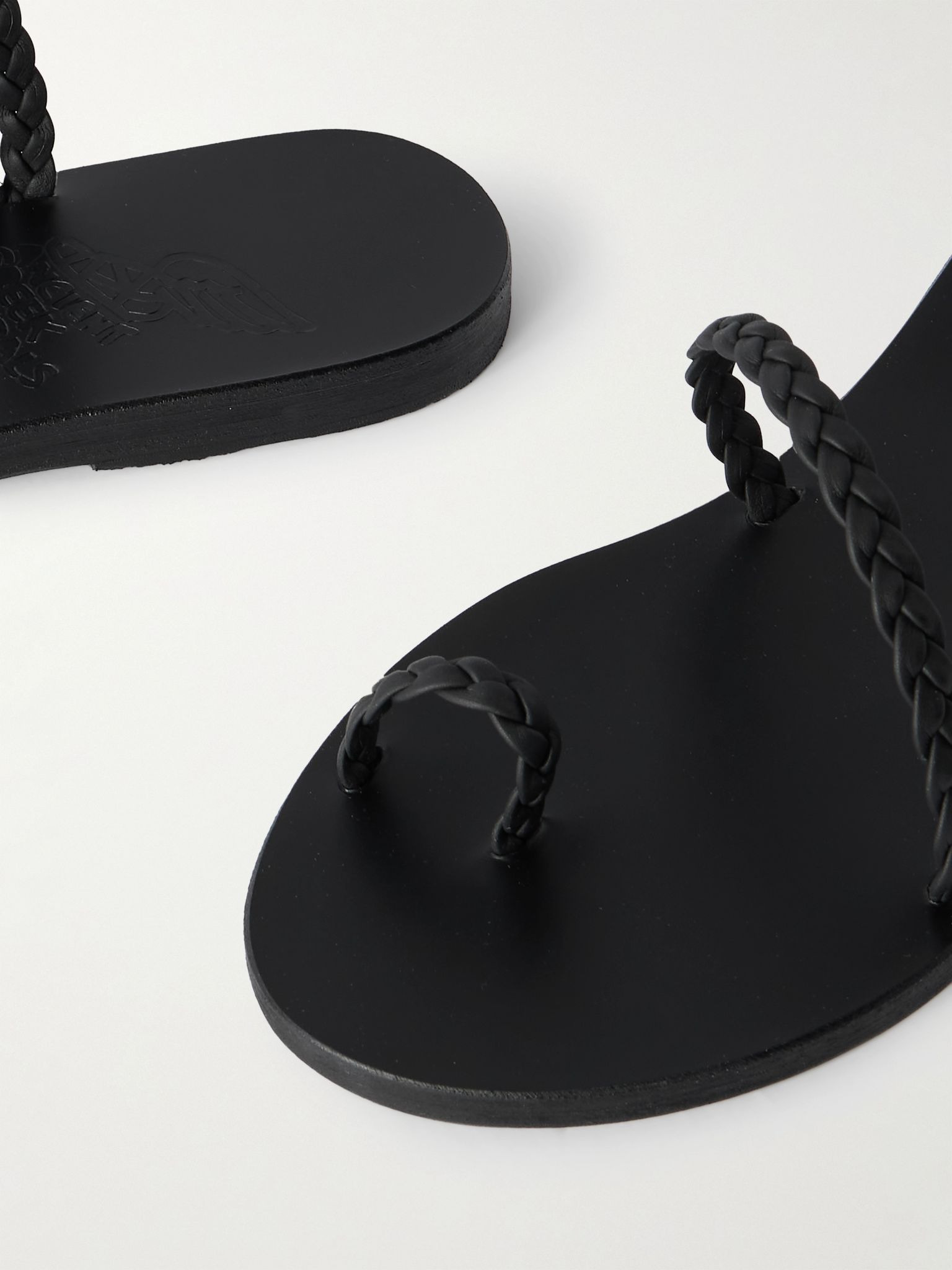 Eleftheria woven leather sandals Black - 4