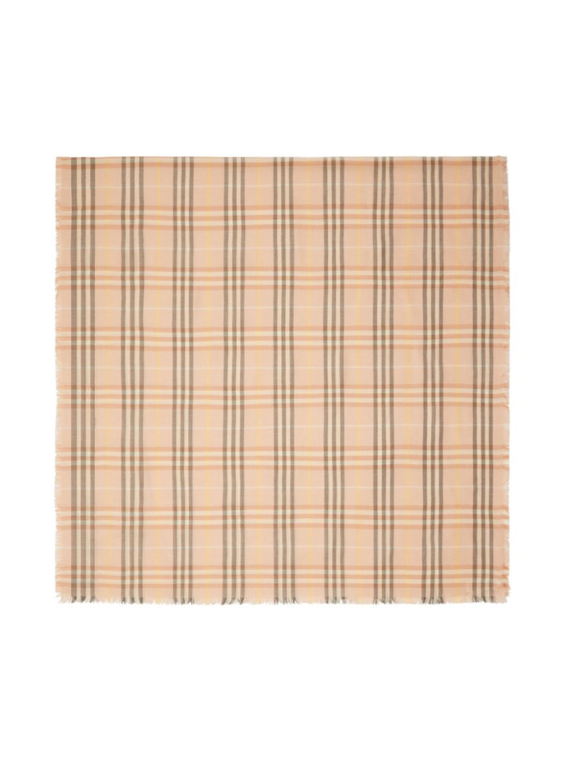 Burberry check-pattern scarf outlook