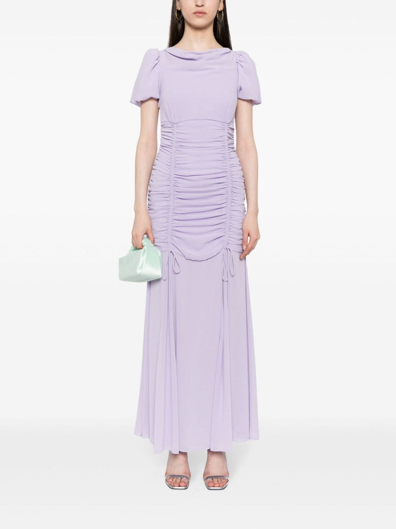 De La Vali Amandine ruched maxi dress outlook