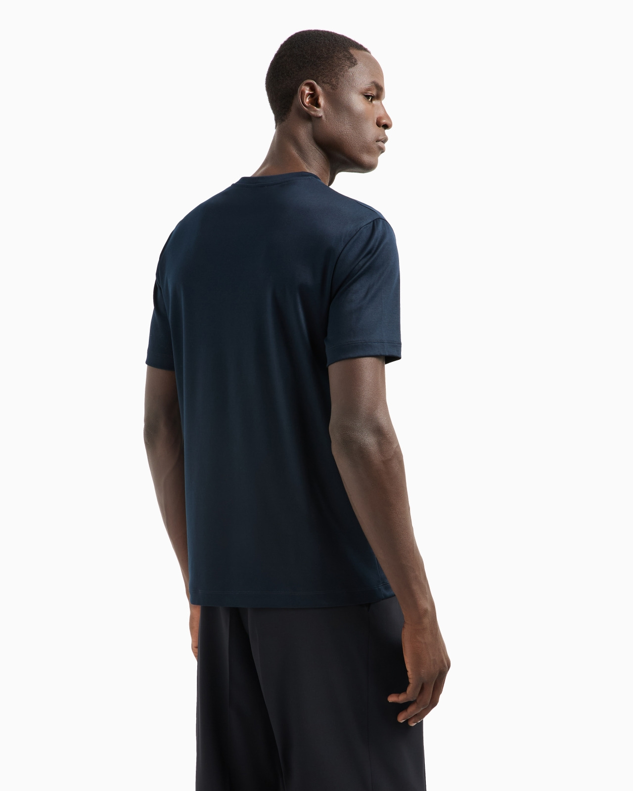 COTTON-INTERLOCK T-SHIRT WITH EMBROIDERED LOGO - 3