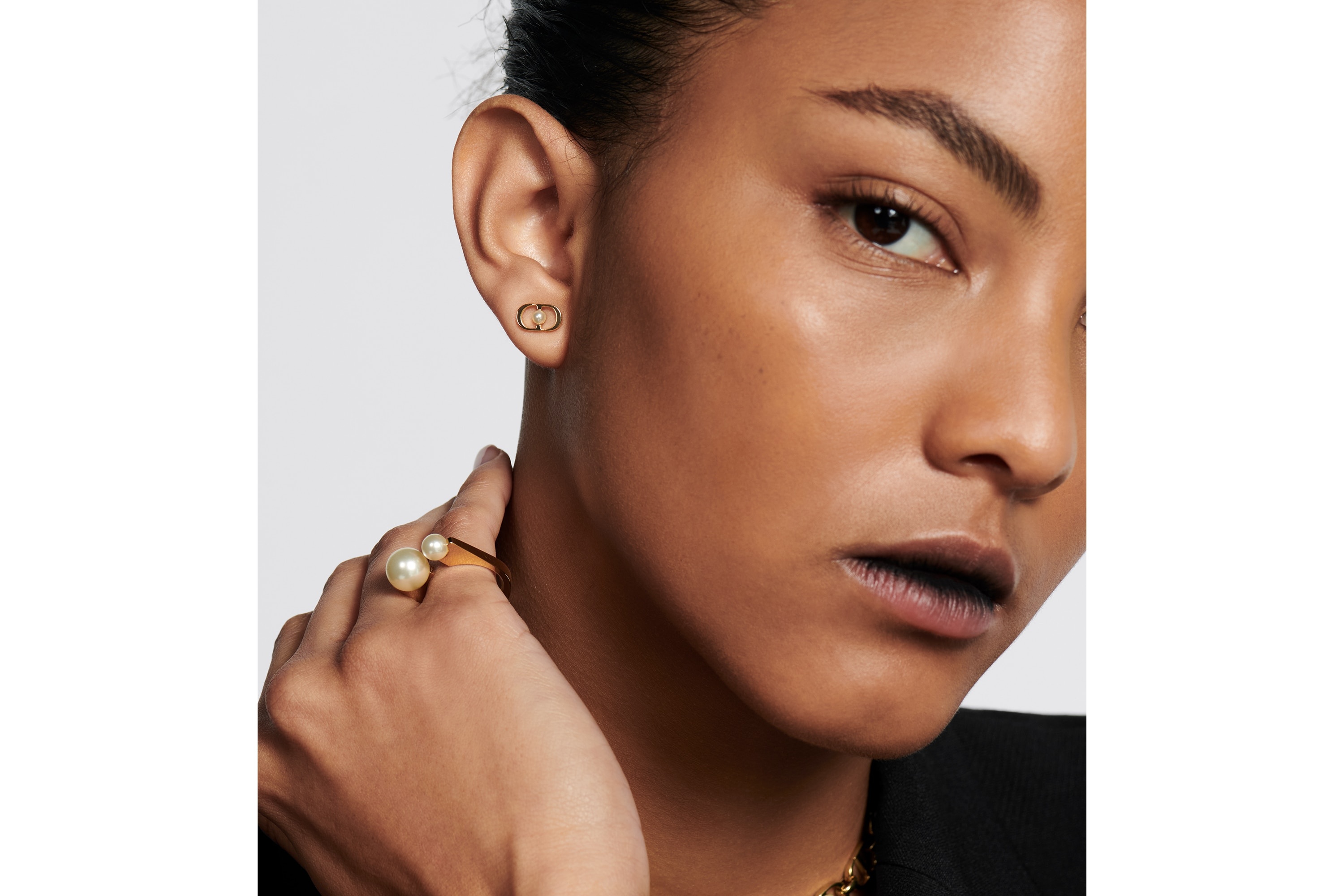 Dior Petit CD Jolie Mini Stud Earrings | REVERSIBLE
