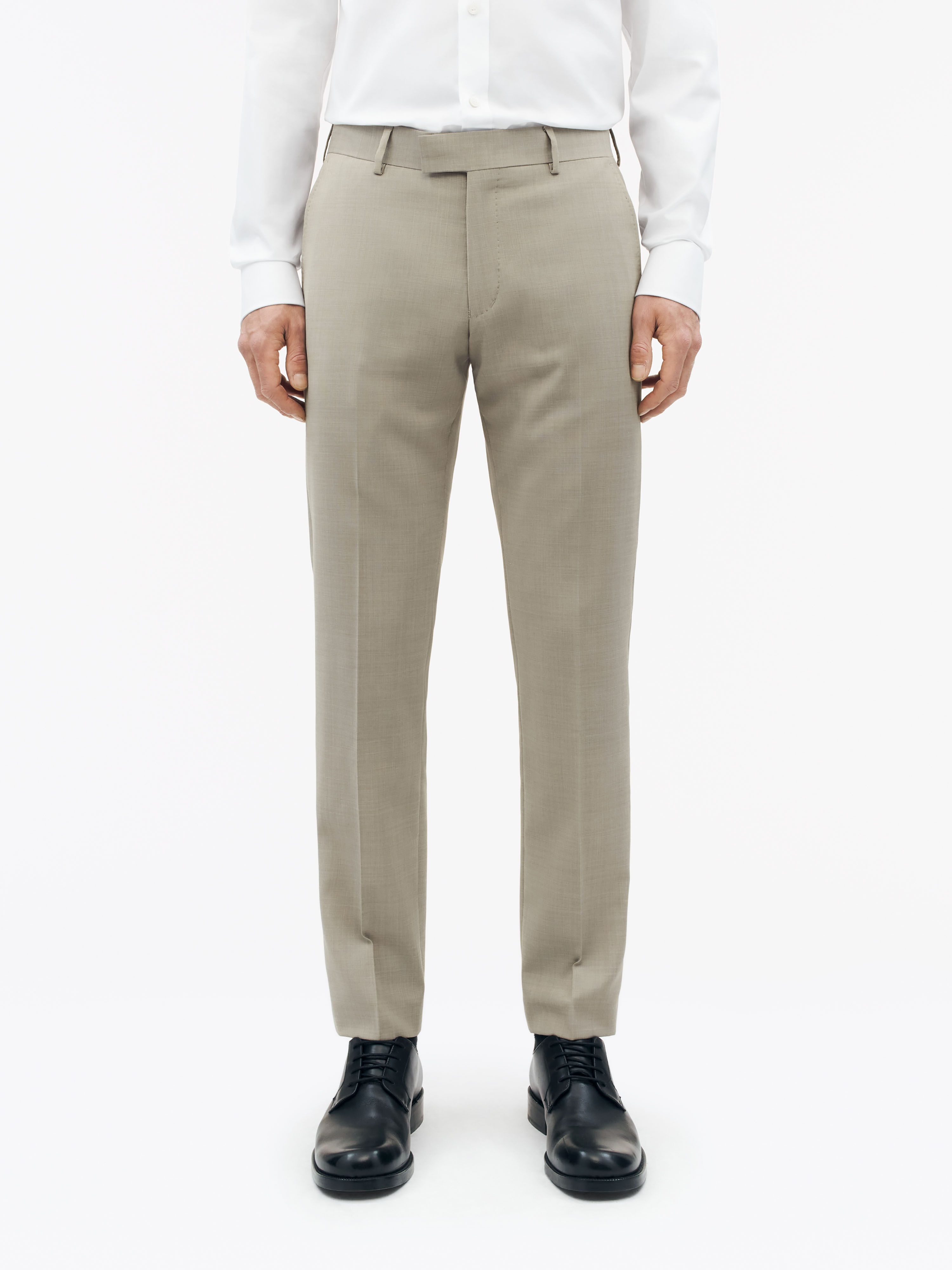 Tenuta Slim Fit Wool Blend Trousers - 3