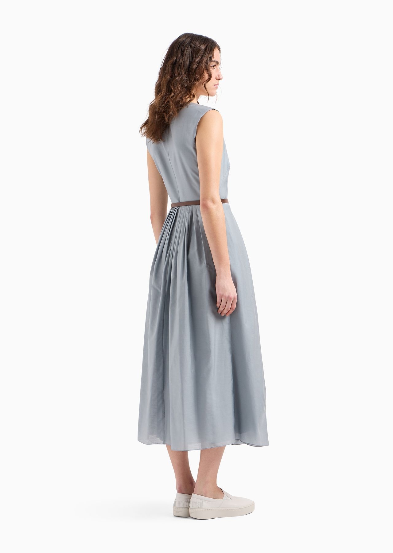 Icon ASV long dress in technical Lyocell muslin - 3