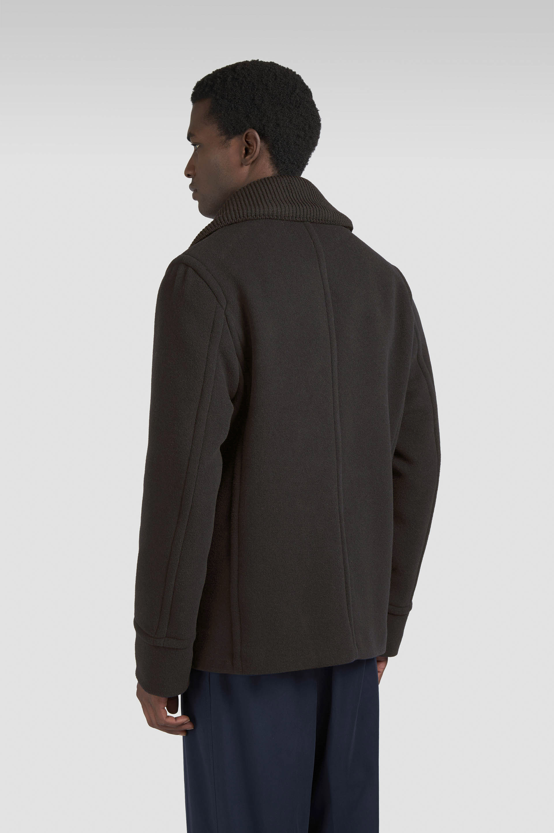 PEACOAT IN WOOL AND CASHMERE - 3