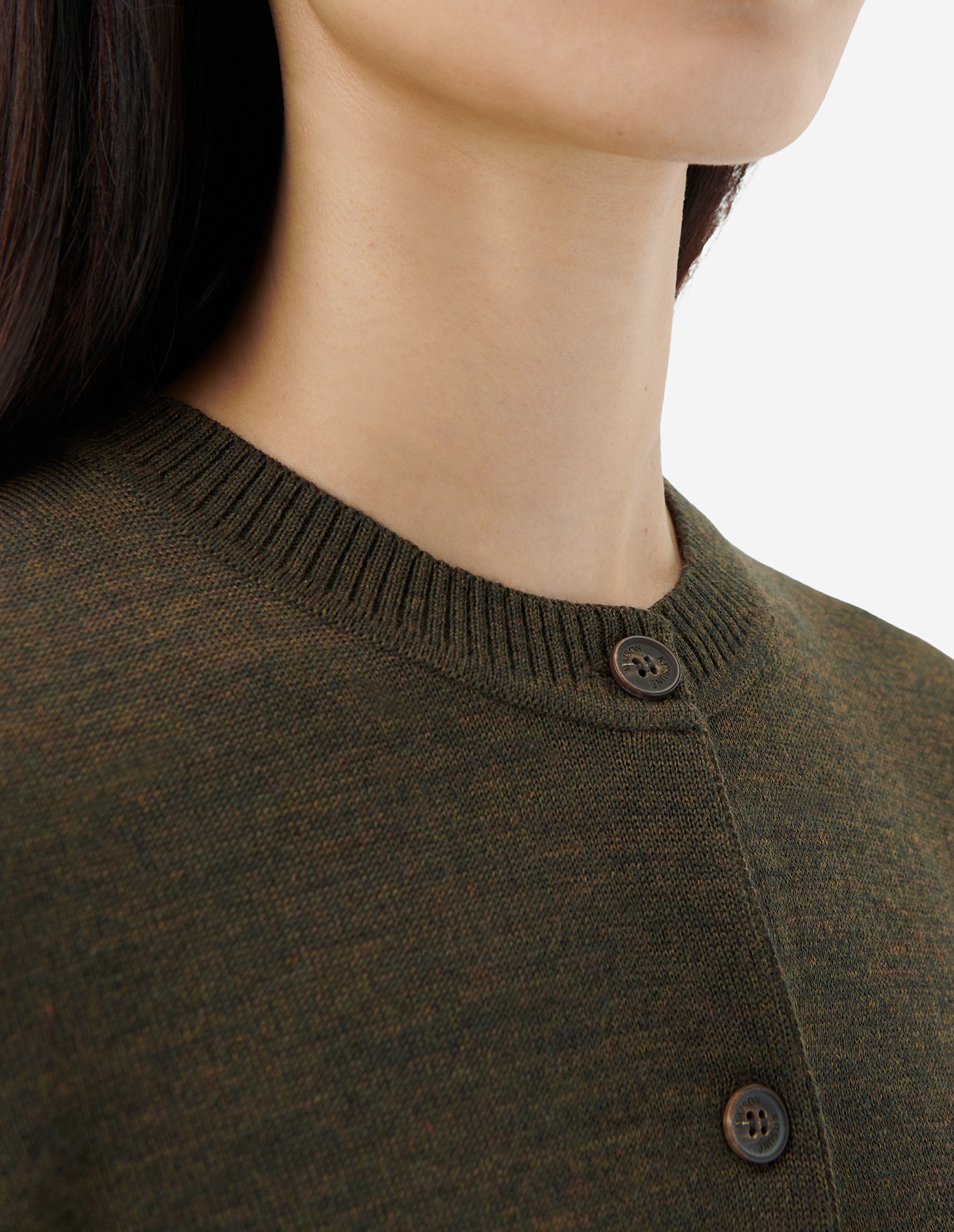 FOX HEAD PATCH ADJUSTED R-NECK CARDIGAN - 6
